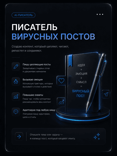 Писатель вирусных постов